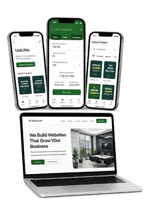 Easy Finance Mobile App & Web Suite Mockups